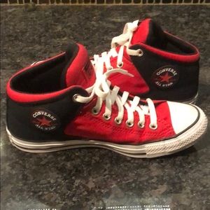 Red/Black Almost New Converse
